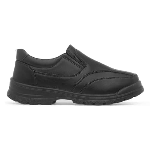 Trux Boys Black Slip On School Shoes thumbnail 2