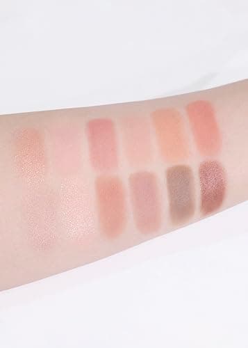 COLORGRAM Pin Point Eyeshadow Palette 01 Peach+Coral= | Ultra-Blendable Matte, Glitter, Shimmer Shades for Daily Makeup | K-Beauty Eye Palette with Easy-to-Use Calculator Design thumbnail 3