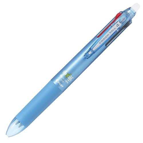 Pilot Frixion 4 Color Ballpoint Pen, Light Blue Body (LKFB-80EF-LB) thumbnail 4