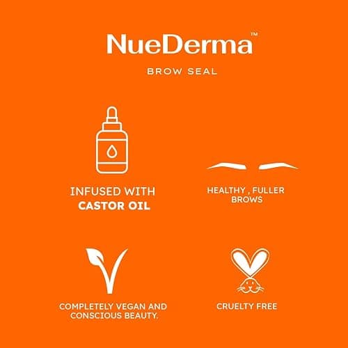 NueDerma - Brow Seal with Castor Oil - Clear Eyebrow Gel, Waterproof Eyebrow Makeup, Styling Wax for Feathered & Fluffy Brows - 1 OZ thumbnail 7