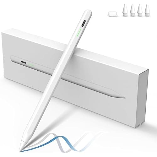 Stylet pour Apple iPad 2018-2025, Stylet Magnétique de Recharge Rapide avec Rejet de Paume, Compatible iPad 11/10/9/8/7/6,iPad Pro M4 13"/12,9''/11'', iPad Mini 7/6/5, iPad Air M2/5/4/3 - Image 1