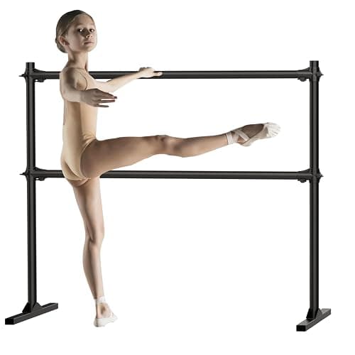Zlinke 4FT Height Adjustable Ballet Barre, Freestanding Ballet Bar, Heavy Duty Dance Bar Support, Sturdy Construction, Anti-Slip for Kids Adult, Home and Gym Use thumbnail 7
