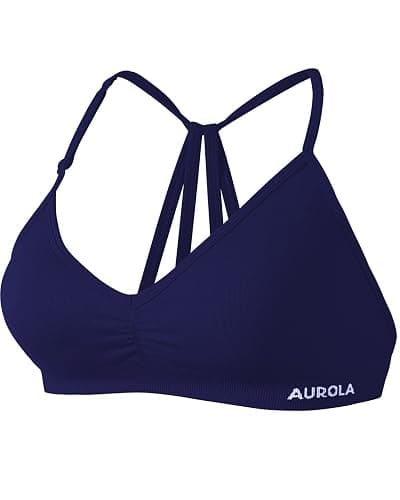 AUROLA Mercury Workout Sports Bras Women Athletic Removable Padded Backless Strapy Minimal Crop Top thumbnail 7