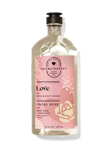 Bath & Body Works Aromatherapy Cacao Rose Body Wash & Foam Bath, 10 fl oz (Cacao Rose) - Image 1