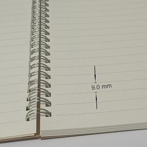 YUREE Spiral Notebook/Spiral Journal, Hardcover Spiral Lined Notebook, 140 Pages (70 Sheets) with Wide Ruled, A5, 8.4" x 5.9", 5-pack thumbnail 2