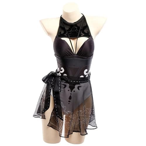haikyuu Women Anime One Piece Swimsuit Kawaii Style Bathing Suit Rave Cosplay Swimwear thumbnail 4