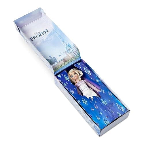 Disney Store Official Princess Classic Doll (Elsa from Frozen 2), 11 Inches, Includes Brush with Molded Details, Fully Posable Toy in Classic Outfit - Disney Princess Toys thumbnail 4
