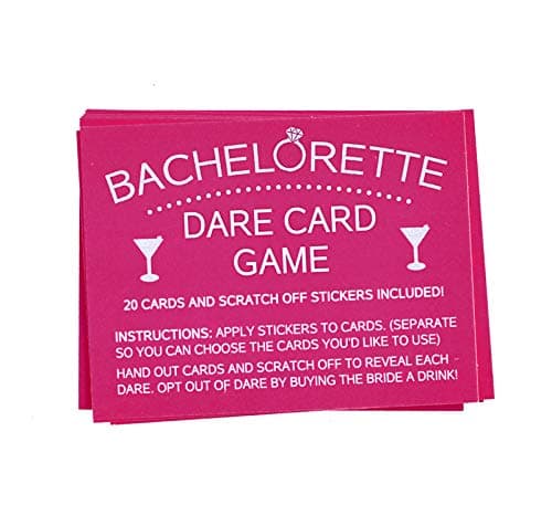 Printed Party Bachelorette Dare Card Scratch Off Game, Girls Night Out, 20 Cards thumbnail 2