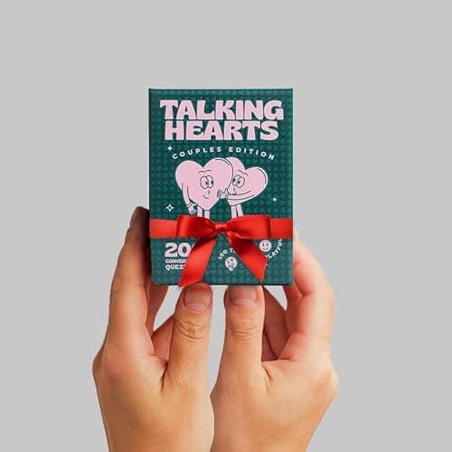 Talking Hearts Conversation Cards - Couple Card Game for Date Nights & Travel Adventures | Great Gift for Couples - 200 Questions & 2 Wild Cards thumbnail 5