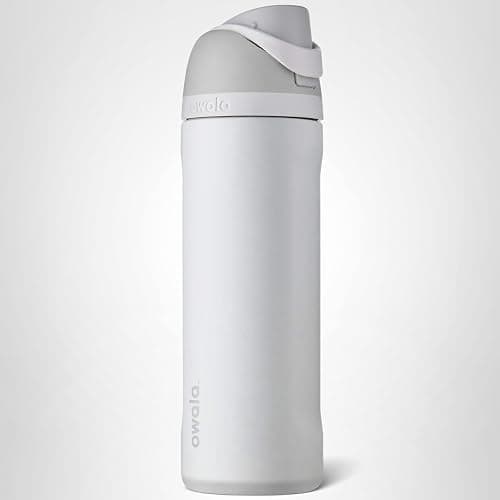 Owala FreeSip Insulated Stainless Steel Water Bottle with Straw, BPA-Free Sports Water Bottle, Great for Travel, 24 Oz, Shy Marshmallow thumbnail 8