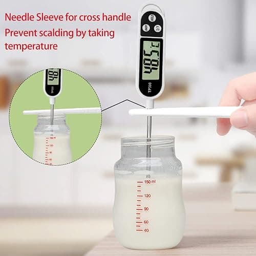thermometre cuisine accessoire termometre cuison,thermomètre sonde thermometre barbecue 5Secondes LCD Ecran Thermomètre pour Patisserie BBQ Lait à Viande Culinaire (Version normale) thumbnail 4