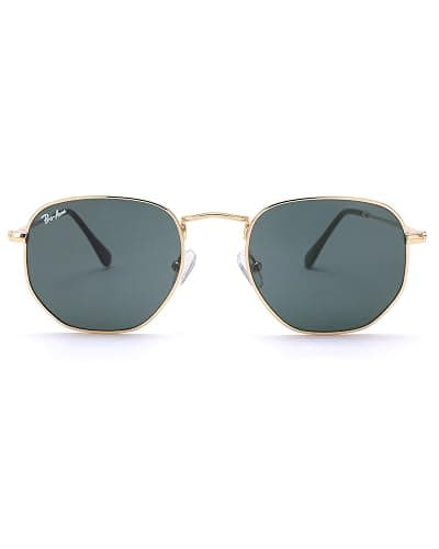 Pro Acme Small Square Sunglasses for Women Men 100% Real Glass Lens Hexagonal Frame thumbnail 3