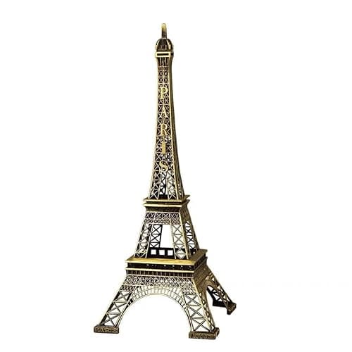 Paris Eiffel Tower Metal Creative Decorative Craft Model Ornament, Cake Decorating, Gift, Party, Jewelry Stand, Home Decor, (2.36" W x 5.9" H.) - Image 1