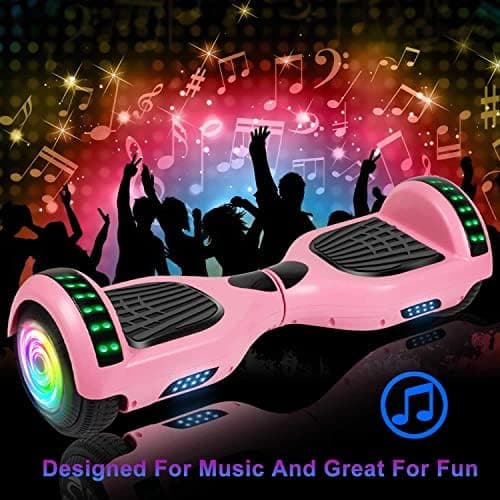 SISIGAD Scooters for Kids Ages 7-12, with Built-in Bluetooth Speaker and 6.5" Colorful Lights Wheels, Safety Certified Self Balancing Scooter thumbnail 5
