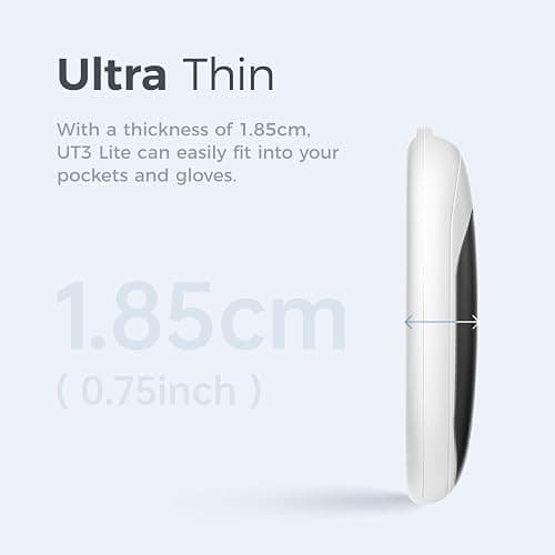 OCOOPA Magnetic Rechargeable Hand Warmers 2 Pack, Ultrathin Electric Handwarmers, Portable Pocket-Sized Heater, for Men, Women Purse Must Haves, Union UT3 Lite thumbnail 2
