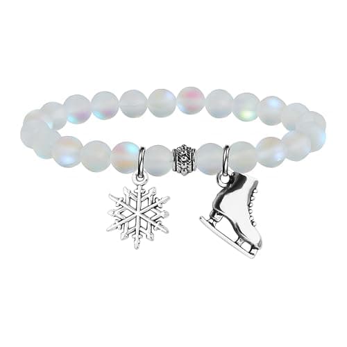 UJIMS Ice Skate Gift Skater Charm Bracelet for Skate Lover Skating Team Sport Skater Jewelry Figure Skating Gift for Her - Image 1