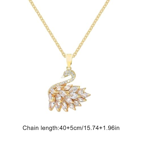Swan Halskette für Vögel Schwan | Tierschmuck mit Schwanenanhänger Glänzend, Schwanenanhänger, Elegante verstellbare Halskette, verstellbare Schwanenhalskette, verstellbare Schwanenhalskette thumbnail 5
