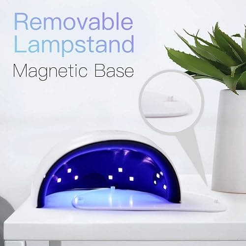 WEVILI 72W UV Nail Lamp, UV Light for Gel Nails with Smart Sensor, 3 Timer Settings & LCD Display, Portable Fast Curing Nail Dryer for Salon and Home Use (White) thumbnail 8