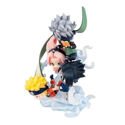 BANDAI Naruto Shippuden Figure - Gather Here Team 7! (with Gift) - MegaHouse | Collectible Set with Naruto, Sasuke, Sakura and Kakashi | Limited Edition | Official Anime Fans Product thumbnail 7