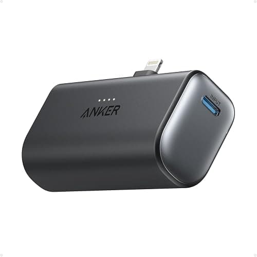Anker Nano Power Bank with Built-in Lightning Connector, Portable Charger 5,000mAh MFi Certified 12W, Compatible with iPhone 14/13/12 Series (Black) thumbnail 6