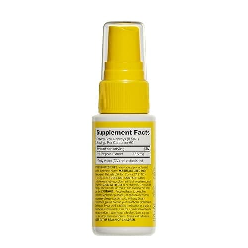 BEEKEEPER'S NATURALS Kids Propolis Throat Spray, 1.0 oz, Pack of 1｜Natural Immune Support & Sore Throat Relief, Has Antioxidants, Gluten-Free thumbnail 2