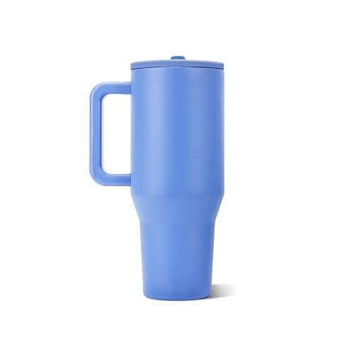 HydroJug Traveler 40oz, Insulated Tumbler with Handle & Straw, Light Blue | Triple wall insulated, flip straw lid, leak-resistant, stainless steel, cup holder friendly, BPA-free, dishwasher safe thumbnail 3