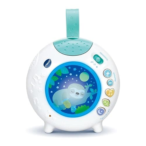 VTech - Lumi Veilleuse Nuit Enchantée Bleue, Veilleuse Bébé Musicale, Projection Lumineuse au Plafond, Musique Douce, Bruits Blancs et Sons de la Nature, Cadeau de Naissance - Contenu en Français - Image 1
