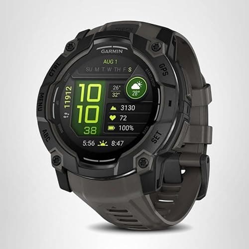 Garmin Instinct® 3 50mm, AMOLED Display, Rugged Outdoor GPS Smartwatch, Metal-Reinforced Bezel, Built-in Flashlight, Up to 18 Days of Battery Life, Charcoal thumbnail 8