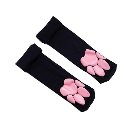 KRYTJACZ Cute Paw Thigh High Stockings Lolitas Over Knee Kitten Cosplay Costume Gifts Paw Pad Socks Thigh High - Image 1