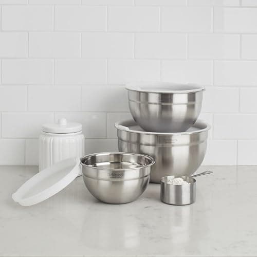 Cuisinart Mixing Bowl Set, Stainless Steel, 3‑Piece Nesting Bowls for Baking, Cooking & Food Prep, CTG-00-SMB thumbnail 7