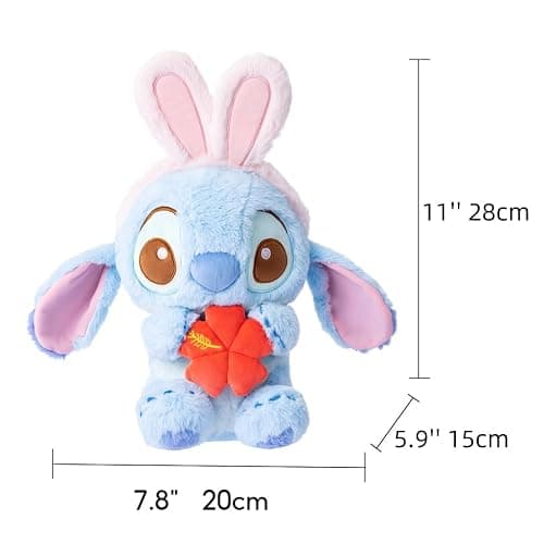 MINISO 11'' Lilo & Stitch Collection Costume Changing Bunny Plush Toy, Mini Stuffed Animal Enthusiasts thumbnail 3