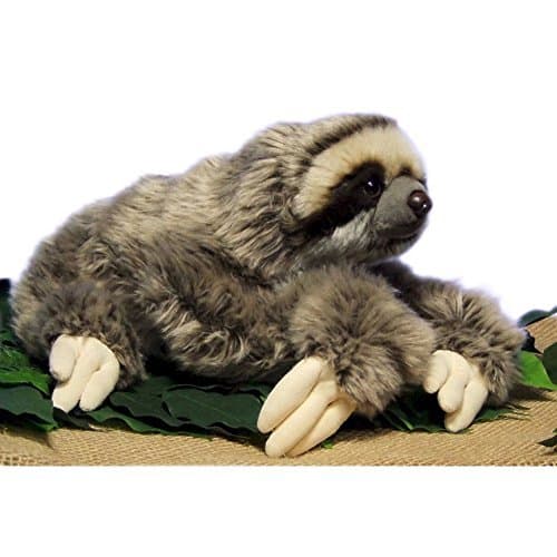 LuLezon Very Soft Three Toed Sloth Plush Stuffed Animal Toy 12.5 inch - Image 1