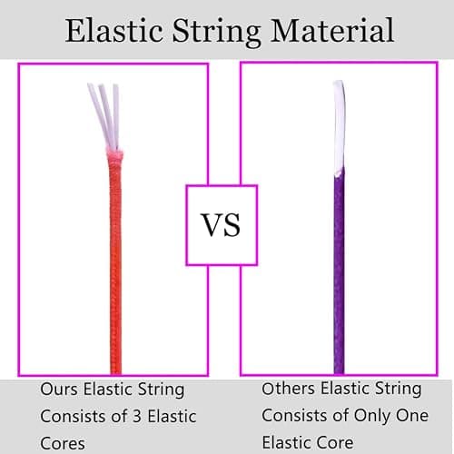 1mm Stretchy Bracelet String, Sturdy Rainbow Elastic String Elastic Cord for Jewelry Making, Necklaces, Beading and Crafts thumbnail 3