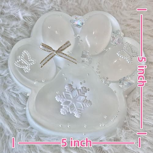 Pawfect Tail Big Taba Squishy Cat Paw, 5 in Large Paw Squeeze Toy Transparent & Milky White for Stress Relief and Relax, Sticky Squishies Fidget Toys for Party Favors Novelty Things Birthday Gift thumbnail 4