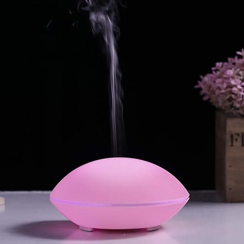 BBSKIN USB Essential Oil Diffuser, Mini Cute Shell Shape Aromatherapy Diffuser for Kids, 80ml Ultrasonic Air Fresher USB Humidifier, BPA Free and Waterless Auto Off Safety for Baby, Kids Bedroom - Pink - Image 1