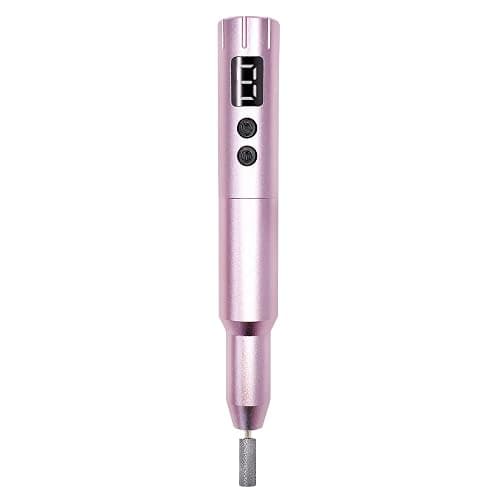 Nail Drill Kit Electric Rechargeable Set Cordless Nail Art Grinding Machine Compact Professional Nail File for Gel Manicure Pedicure Polishing Tool Household,Nail Removal Machine (Metallic Pink) thumbnail 8
