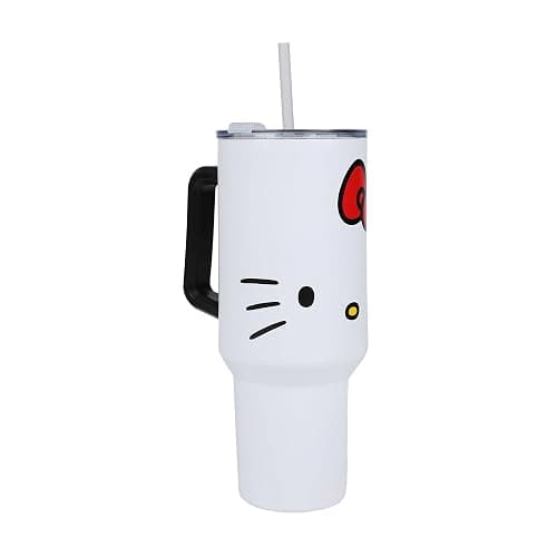 Bioworld Hello Kitty 40 Oz. Stainless Steel Tumbler With Leak-Proof Lid thumbnail 3