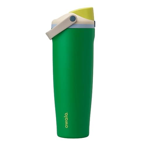Owala FreeSip Sway Insulated Stainless Steel Water Bottle with Two-Way Spout, Built-In Straw and Bucket Handle, Made for Travel, School, and Sports, 40oz, BPA Free, Leak Proof, Putting Green - Image 1