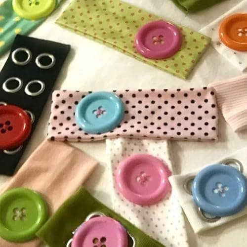 TYATVS Whimsy Twee Button Headband Patterned Polka Dot Headbands 2000s Whimsical Aesthetic Fun Funky Accessories (green+pink) thumbnail 7