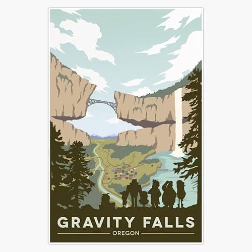 Gravity Falls National Park Sticker Vinyl Waterproof Sticker Decal Car Laptop Wall Window Bumper Sticker 5" - Image 1