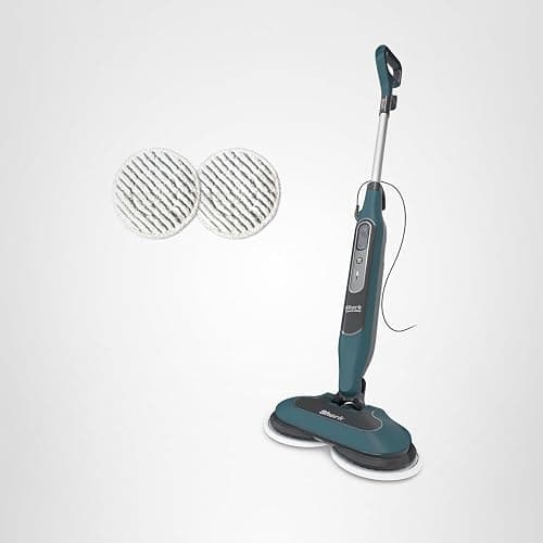 Shark Steam & Scrub All-in-One Scrubbing and Sanitizing Hard Floor Steam Mop, 2 Steam Modes, 2 Dirt Grip Soft Scrub Pads Included, XL Removable Water Tank, Swivel Steering, Teal, S8002BRN thumbnail 11