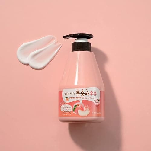 WELCOS KWAILNARA Peach Milk Body Lotion (19.75 Fl Oz) – Korean Body Lotion for Smooth & Soft Skin | Milk Protein, Royal Jelly, & Peach Extract for Radiant Skin | Paraben-Free & Non-Greasy thumbnail 6
