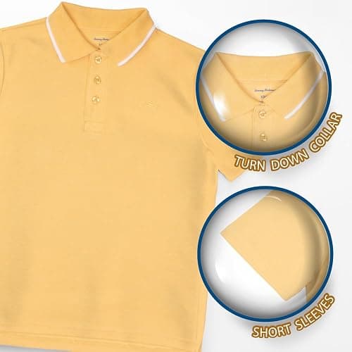 Tommy Bahama Boys Short Sleeve Classic Polo Shirt & Elastic Waist Shorts Set, Casual 2-Piece Back to School Outfit for Kids thumbnail 2