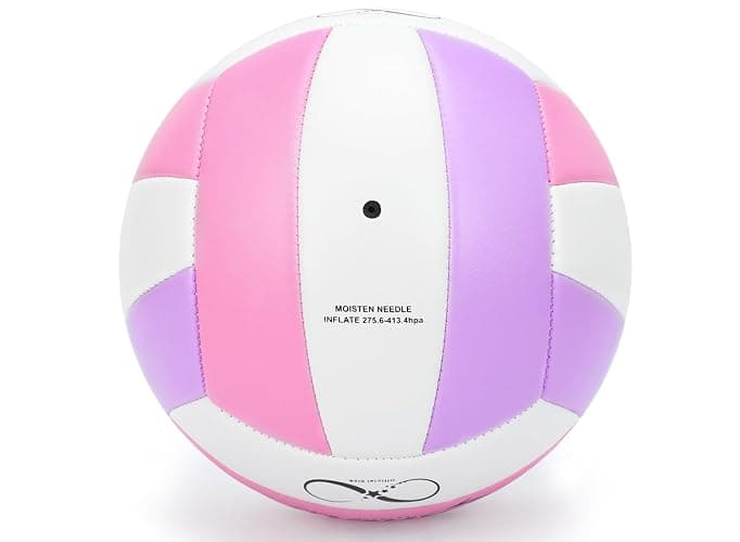 Saretas Volleyballs, PU Official Size Soft Touch Kids Volley Ball, Cute Volleyball for Girl, Christmas Volleyball Gifts for Teen Girls,Beginners,Players,Team,Middle School Lover,Include Pump&Net thumbnail 8