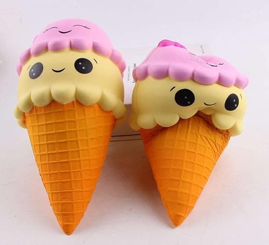 Anboor 9.1 Inches Squishies Jumbo Slow Rising Kawaii Cute Squishies Ice Cream Cone Cake Scented of Decompression Toys Stress Relief Kid's Toys thumbnail 6