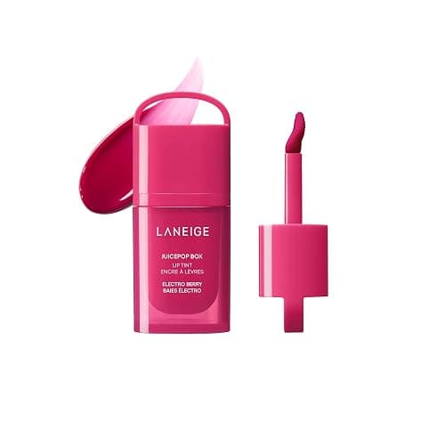 LANEIGE JuicePop Box Lip Tint: 12‑HR Hydrating Lightweight Stain with Buildable Juicy Color & Nourishing Shine, a K‑Beauty Lip Essential for Long‑Lasting Comfort - Image 1