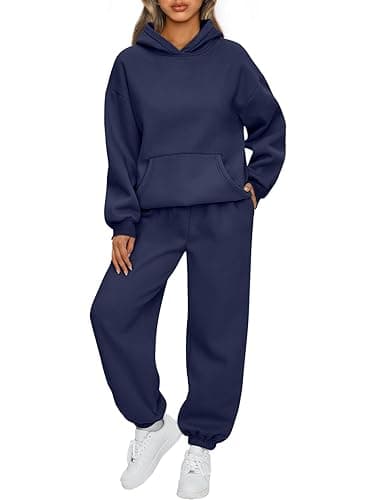 AUTOMET Womens 2 Piece Outfits Lounge Hoodie Sweatsuit Sets Plus Size Fall Fashion Clothes Airport Travel Pants Tracksuits - Image 1