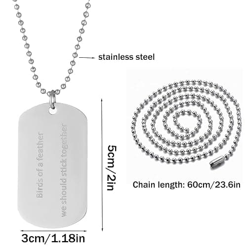 BOTVUG Birds of a Feather Necklace Singer Album Inspired Merch for Tour Concert Fans Gifts thumbnail 5