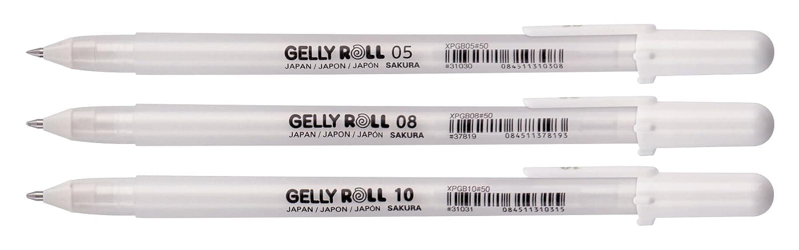 SAKURA Gelly Roll Basic White Gel Pen Set of 3, Assorted Sizes | Opaque Pens for Highlights, Drawing & Crafts thumbnail 5