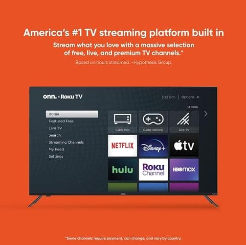 ONN 24-Inch Class HD 720p Smart TV + Free Wall Mount with Wi-Fi Connectivity and Mobile App | Flat Screen TV | Compatible with Home Kit | Alexa and Google Assistant (Renewed) thumbnail 5